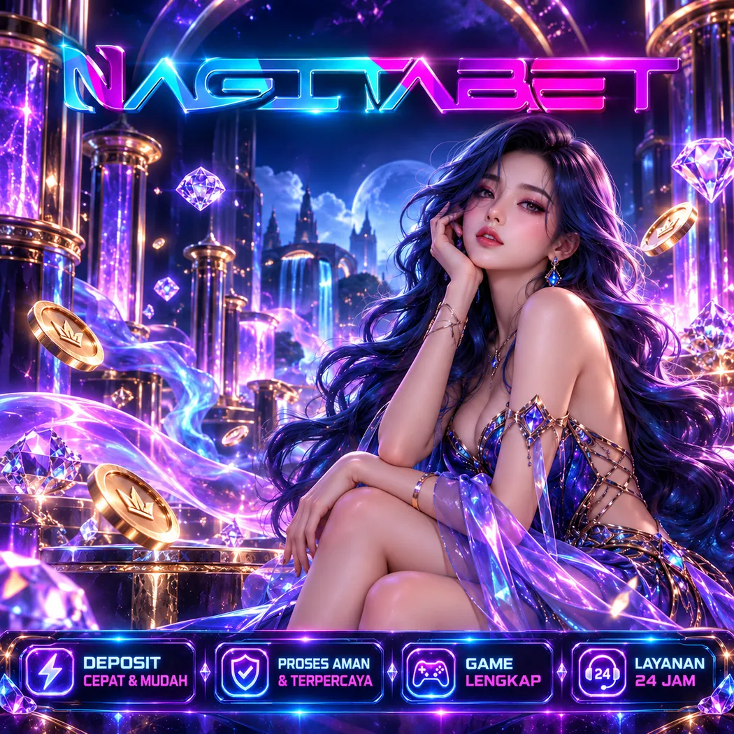 Ilustrasi neon NAGITABET untuk kategori Katalog Editorial